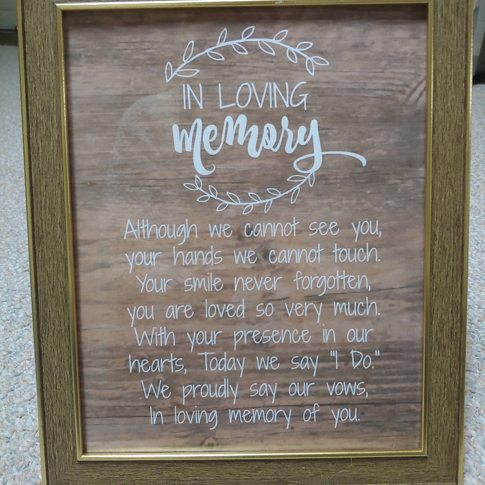 In Loving Memory Sign